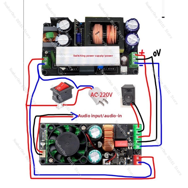 Class D Amplifier - 500W IRS2092S Class D Mono Amplifier