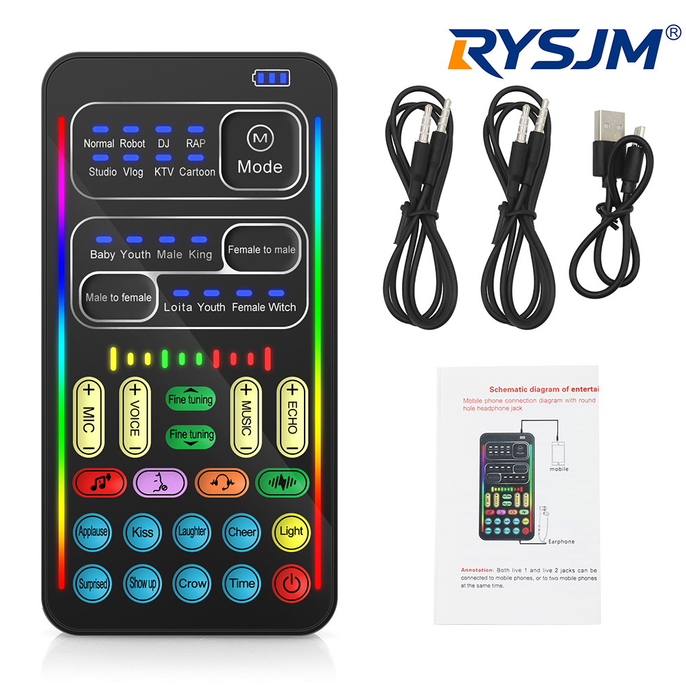 Condenser Microphone Kit - i9 Voice Changer Mini Multiple Audio