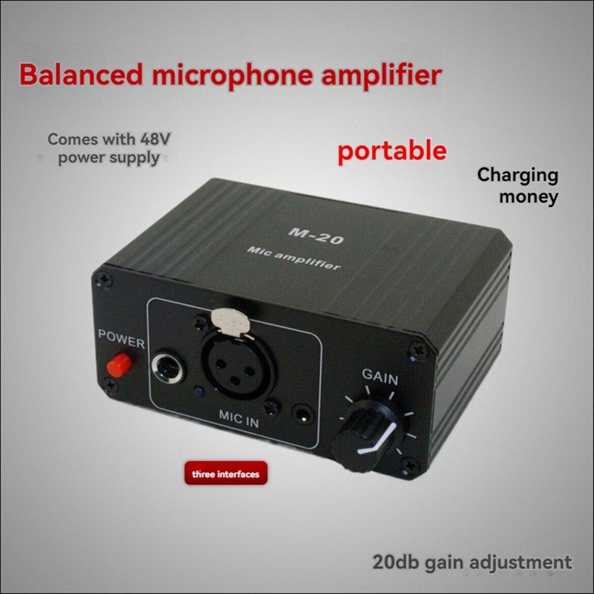 Microphone Capsule - (BOFF) Dynamic Microphone Condenser Mic Amplifier