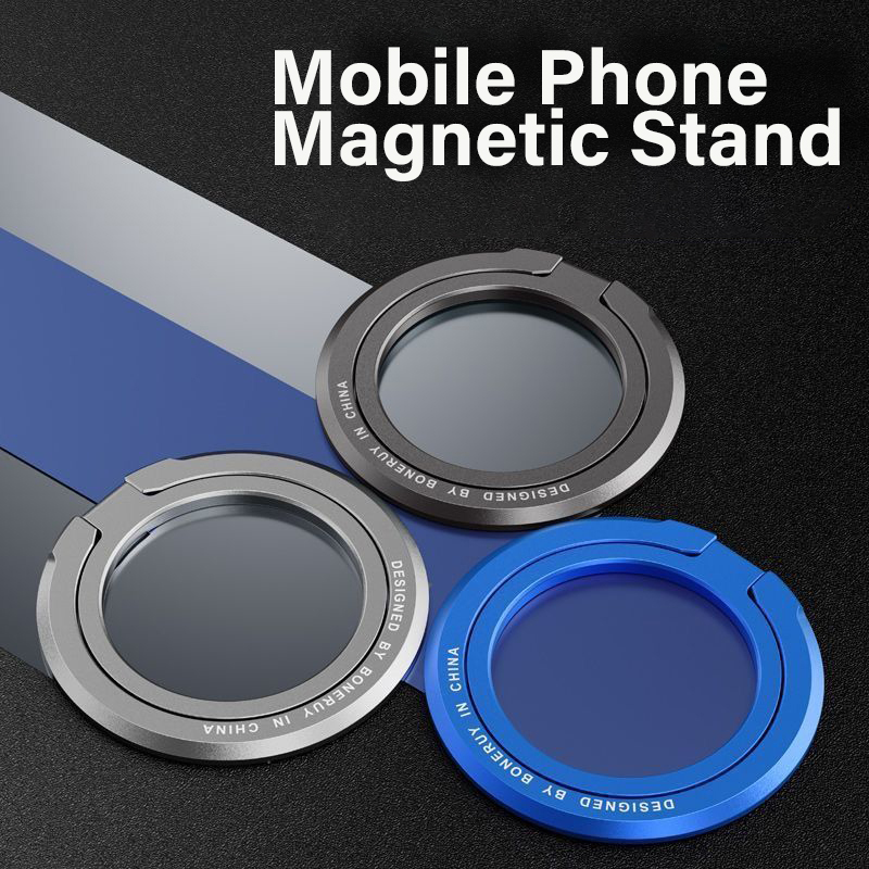 Knob Aluminum - Magnetic Phone Ring Holder Stand 360°