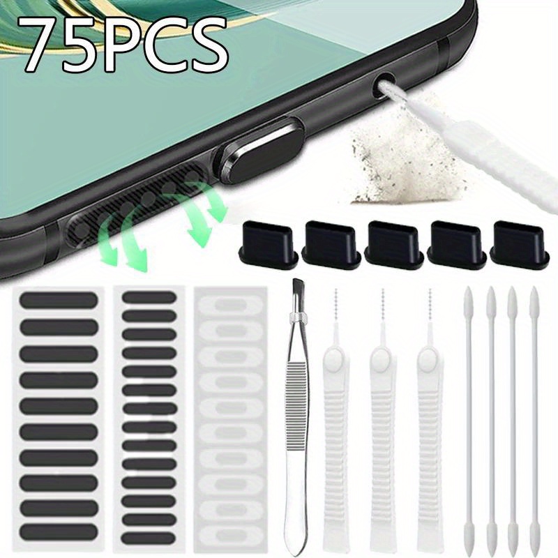 Speaker Terminal - 75pcs Phone Charging Port Cleaner Kit