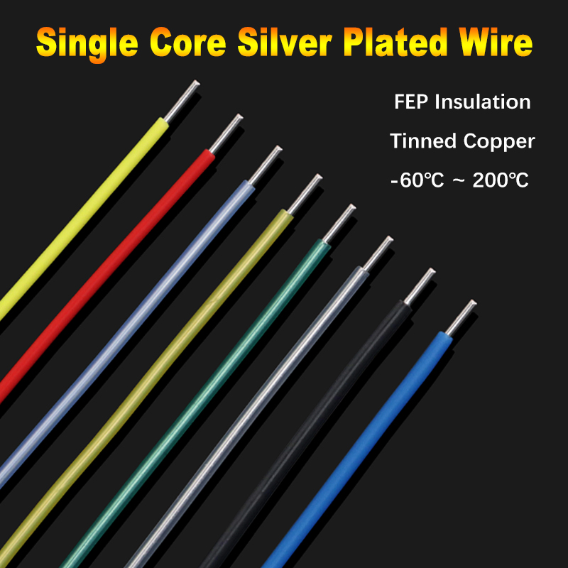 Audio Jumper Wire - Single Core Silver Plated Copper Wire