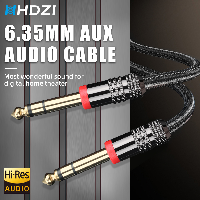 Trs Cable - 6.35mm TRS Guitar Cable Stereo Audio