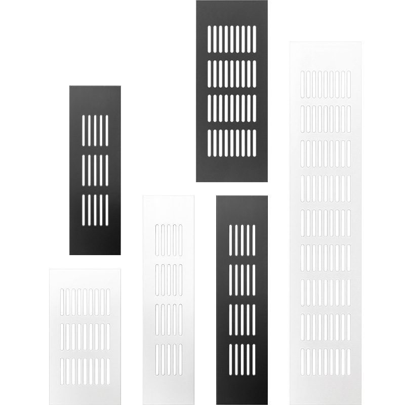 Ventilation Grille Aluminum - 2pcs 50/80mm Wide Vents Aluminium Rectangular