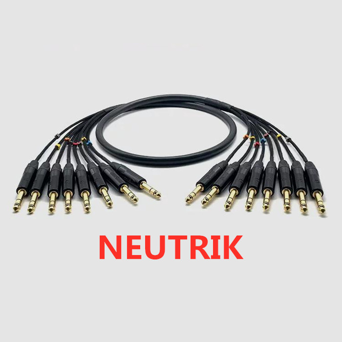 Trs Cable - 1 meter 11 NEUTRIK 6.35mm TRS