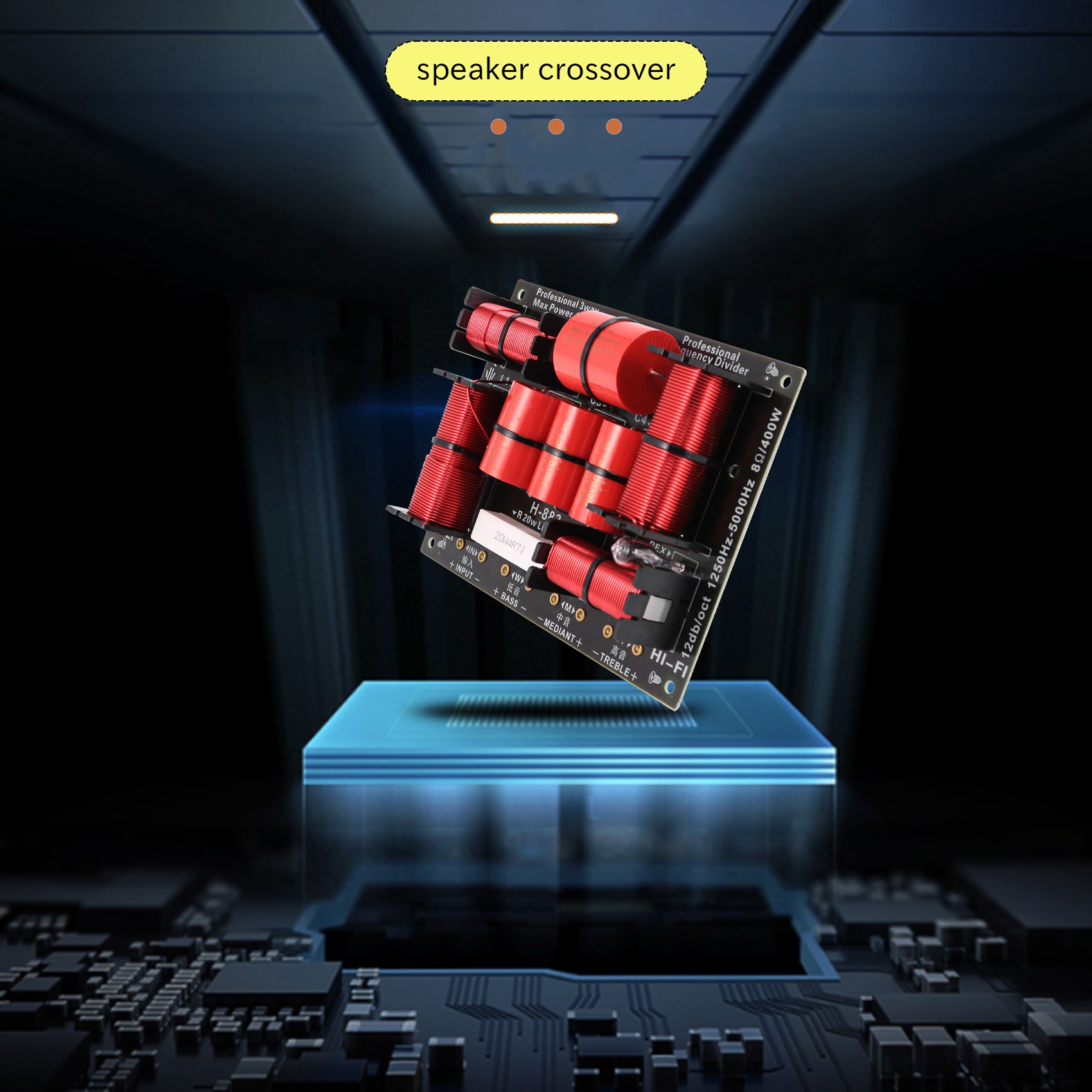 Speaker Crossover - Excellent-400W 3 Way Crossover Divider Hifi