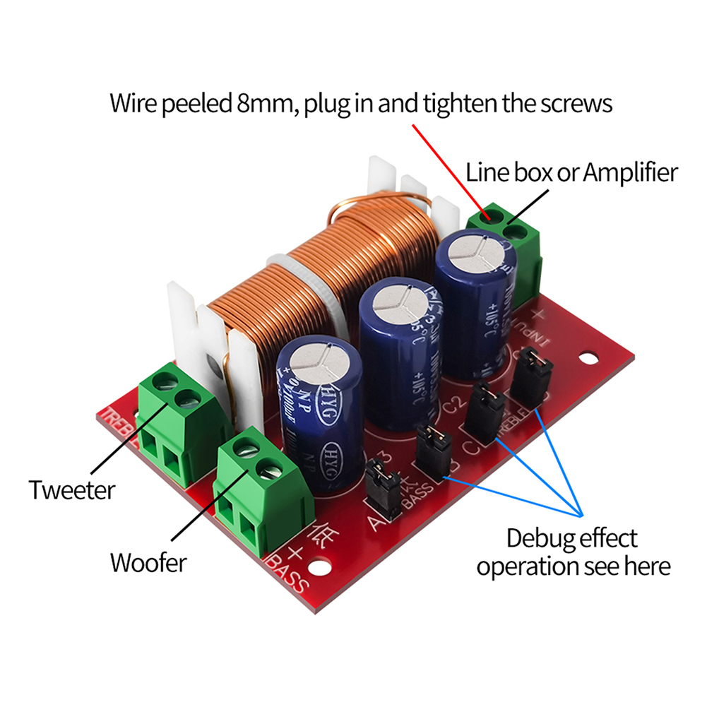 Speaker Crossover - YLY-2088 Audio Speaker Frequency Divider 400W