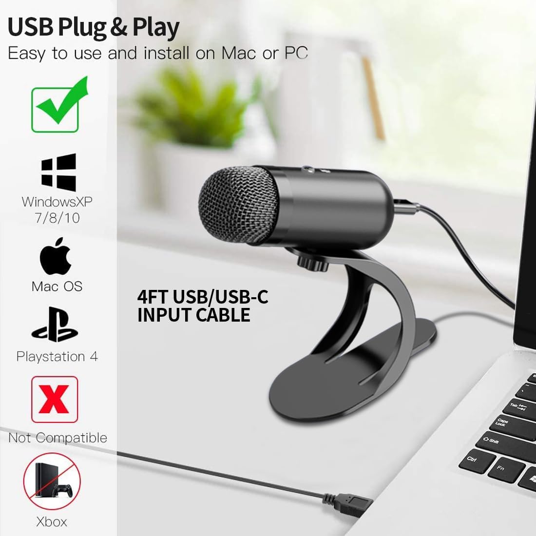 Microphone Capsule - Professional USB Microphone Condenser conference Microphone