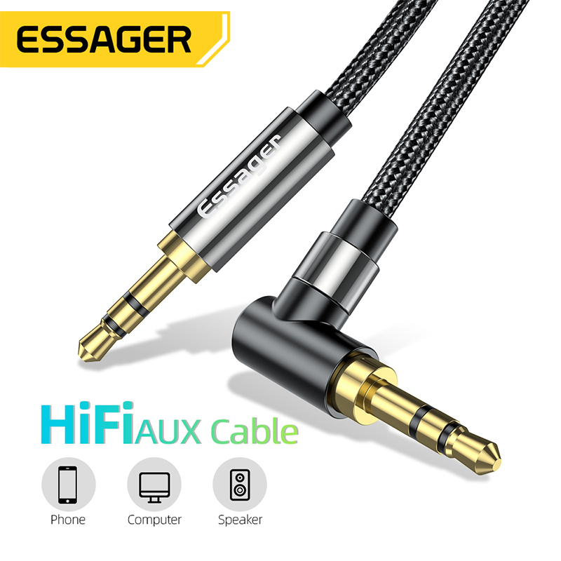 Audio Jumper Wire - ESSAGER AUX Cable 3.5mm Jack Audio