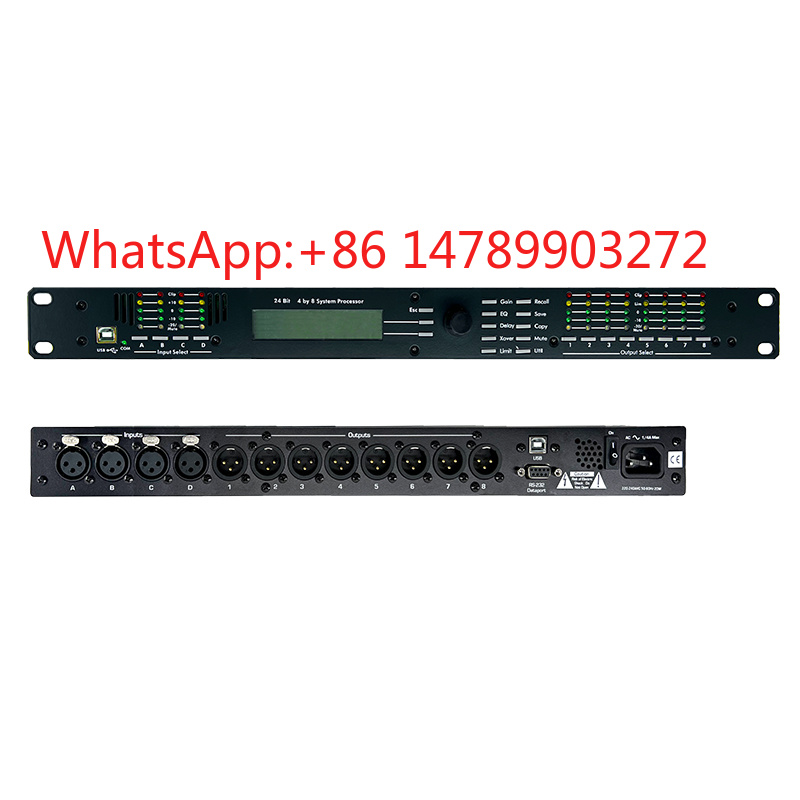 Speaker Crossover - YOLO PR4.8SP 4×8 Digital Audio Processor,