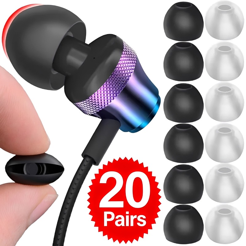 1-20Pairs Soft Silicone Replac - đánh giá và giá Headphone Parts