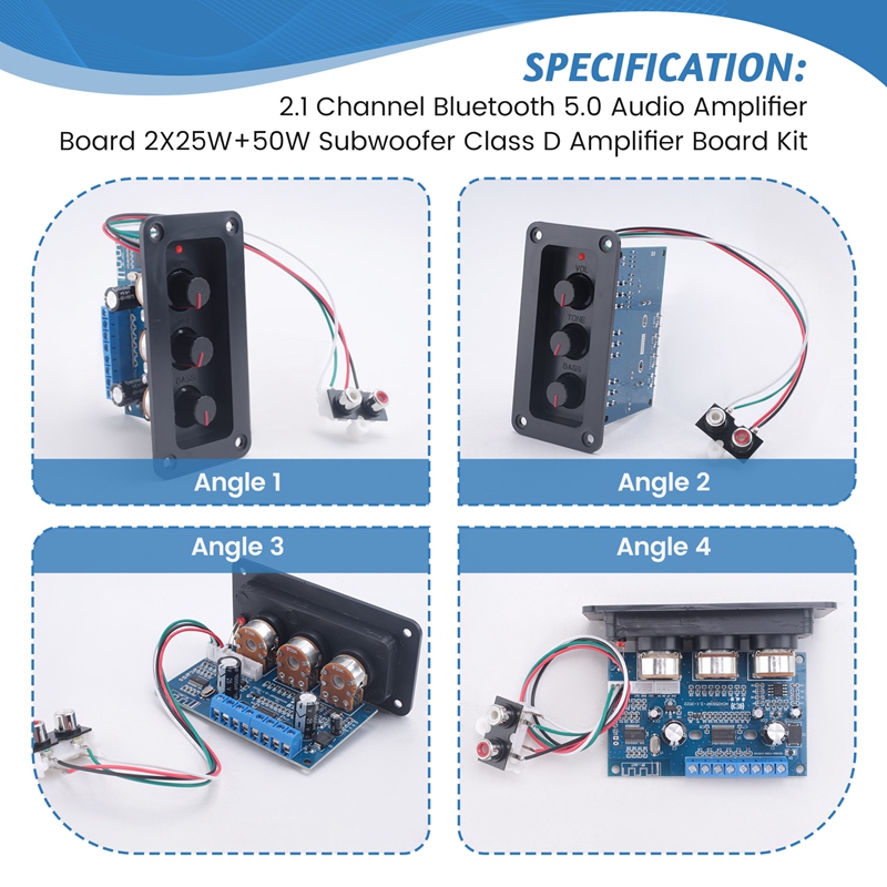 2.1 Channel Bluetooth 5.0 Audi - đánh giá và giá Class D Amplifier