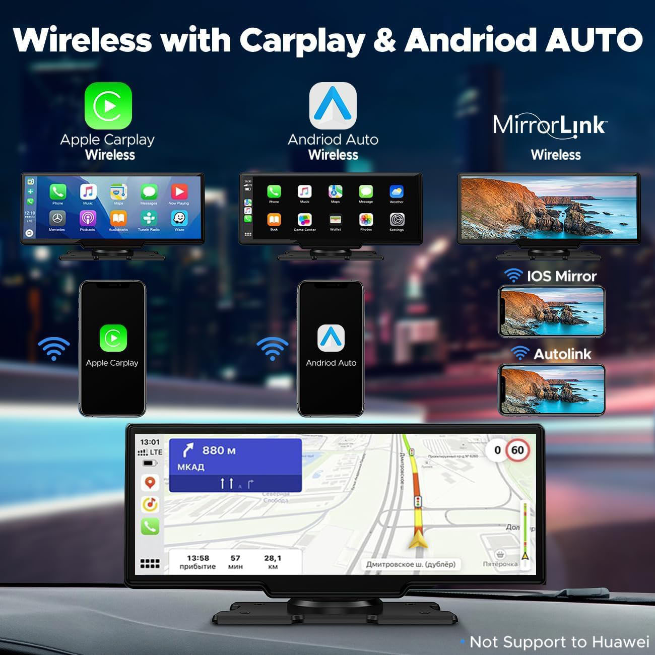 10.26 Inch Dash Cam 4K Carplay - đánh giá và giá Mdi Cable