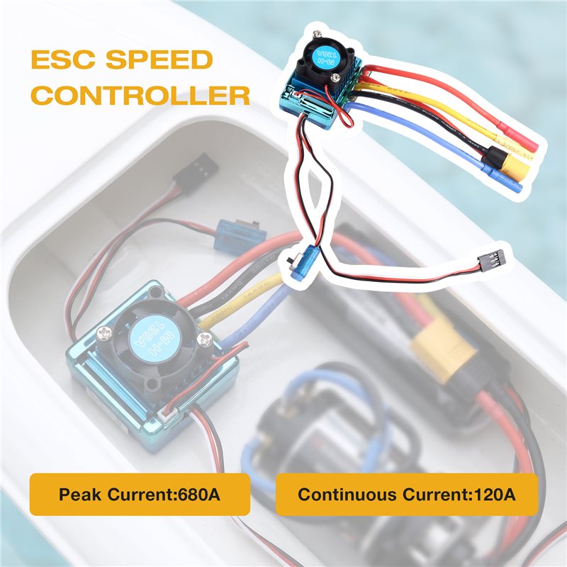 WOWFU-120A Brushless ESC Speed - đánh giá và giá Banana Plug