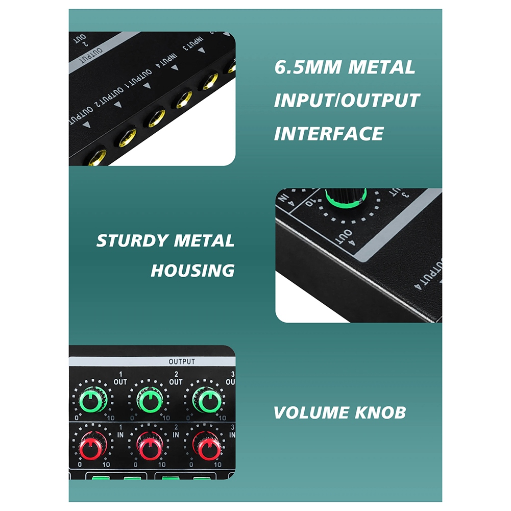 (MEOF] -LQ04 4-Channel Mixer 4 - đánh giá và giá Audio Interface