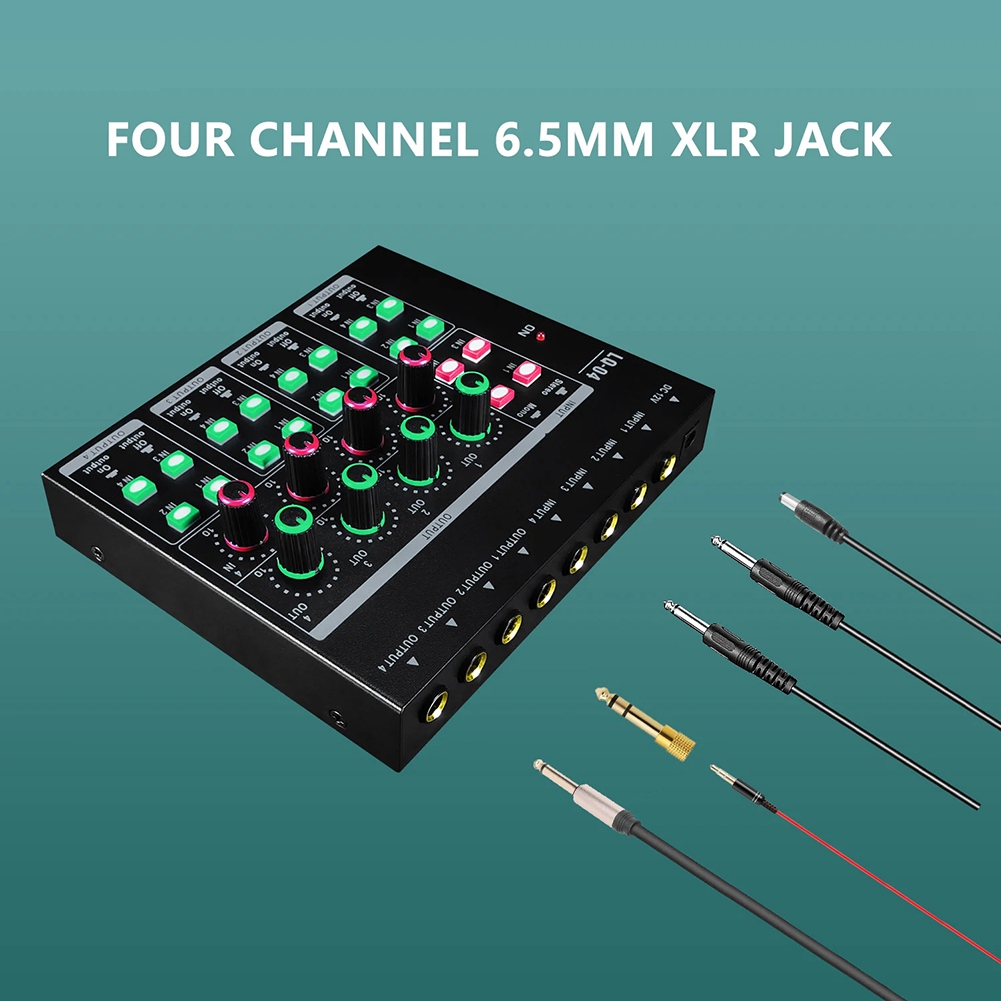 (MEOF] -LQ04 4-Channel Mixer 4 - đánh giá và giá Audio Interface