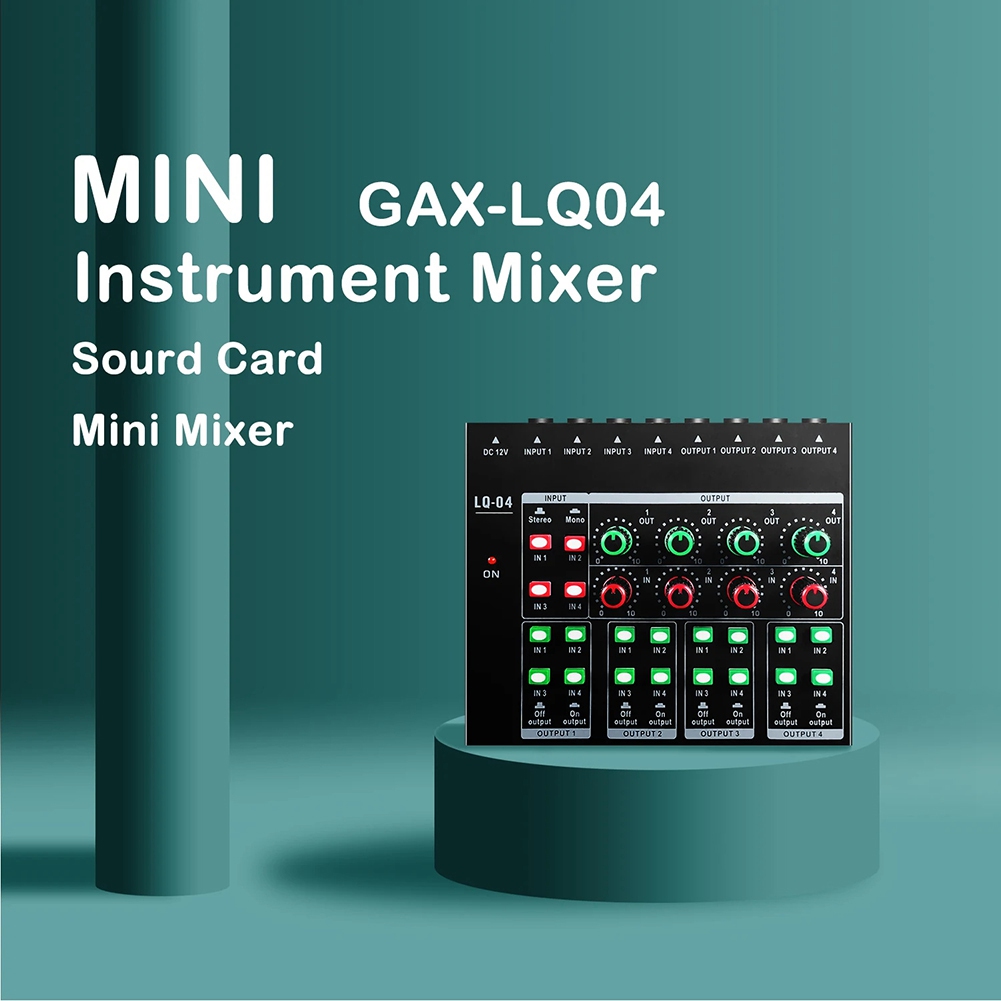 (MEOF] -LQ04 4-Channel Mixer 4 - đánh giá và giá Audio Interface