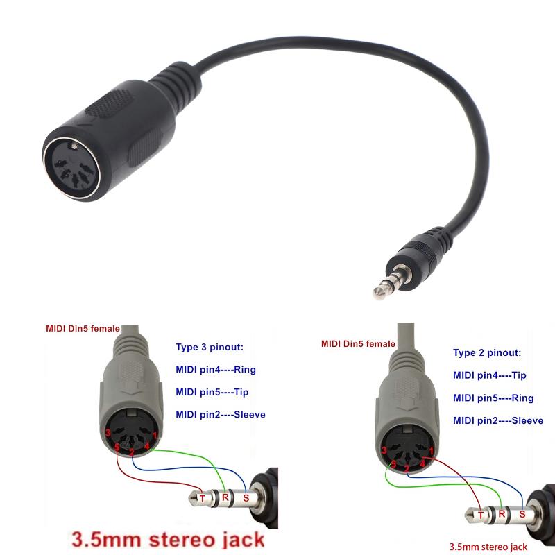 [New] MIDI Din 5 To 3.5mm TRS  - đánh giá và giá Trs Cable