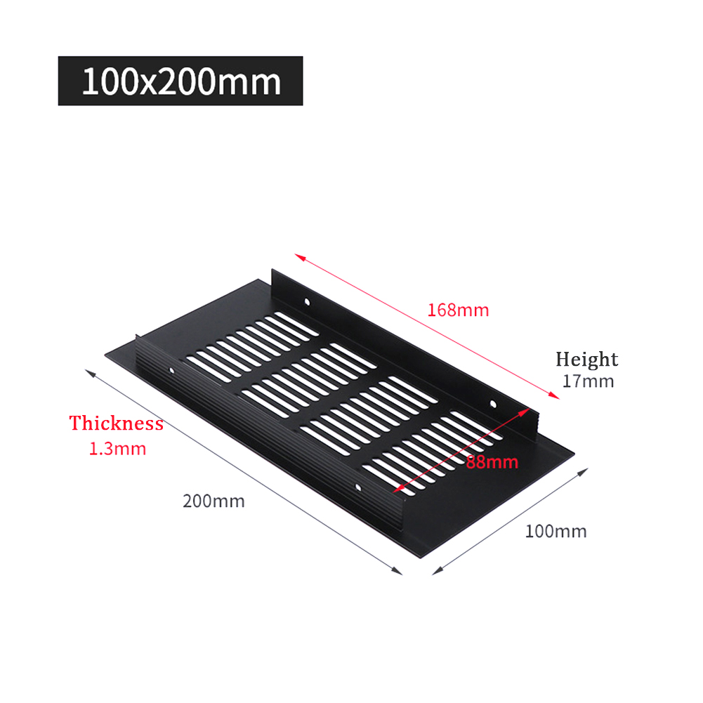150/200/225/250/300/350/400mm  - đánh giá và giá Ventilation Grille Aluminum
