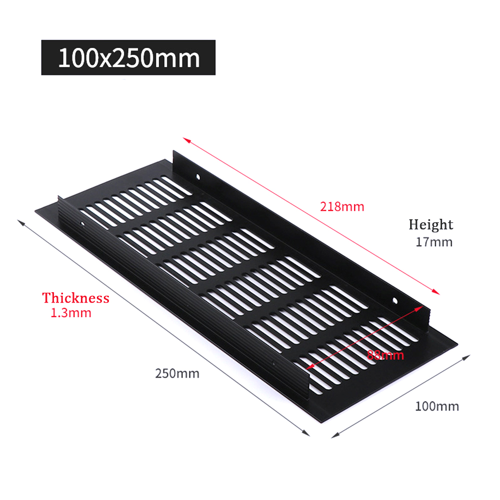 150/200/225/250/300/350/400mm  - đánh giá và giá Ventilation Grille Aluminum