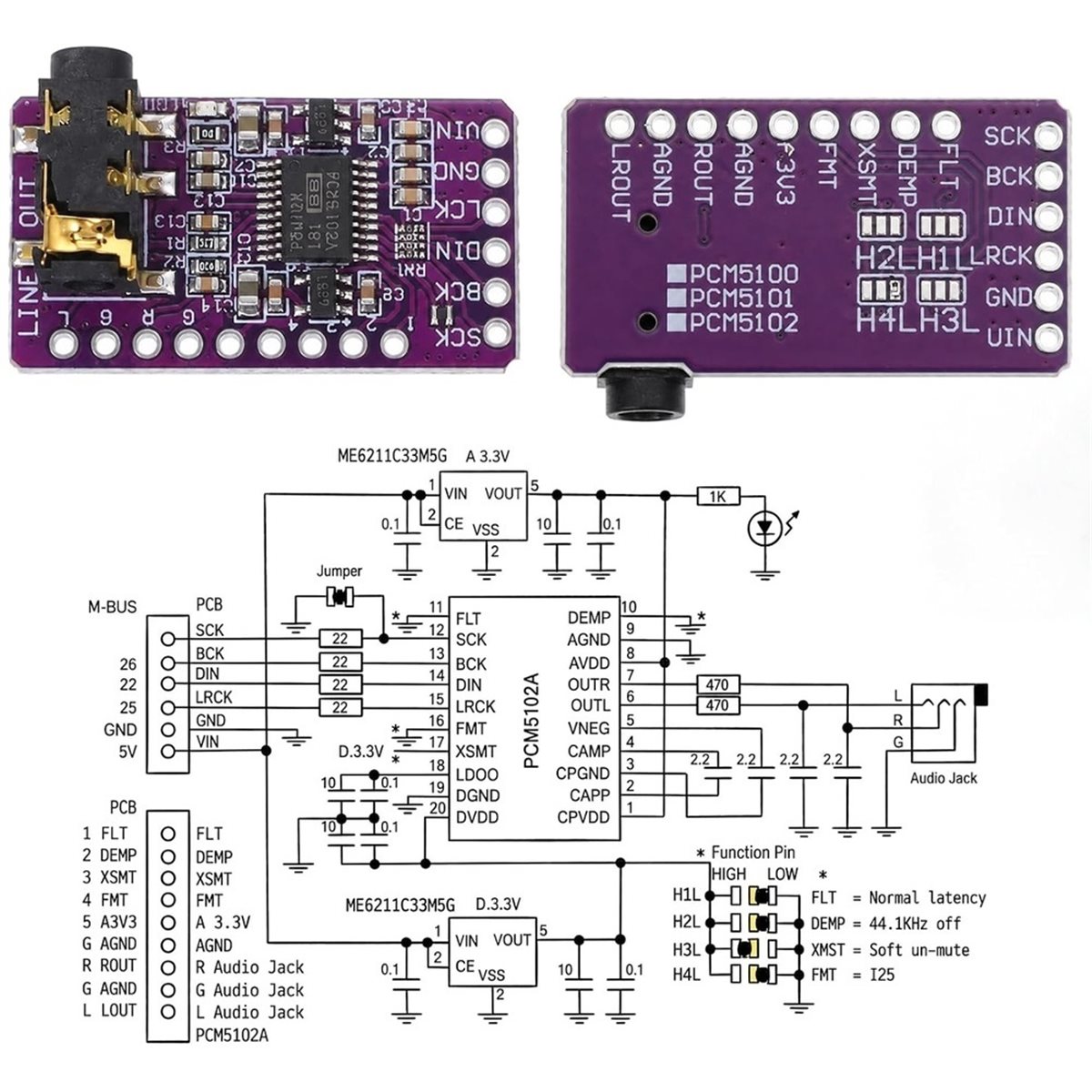 2Pcs IIS PCM5102A Decoder PCM5 - đánh giá và giá Pcm5102