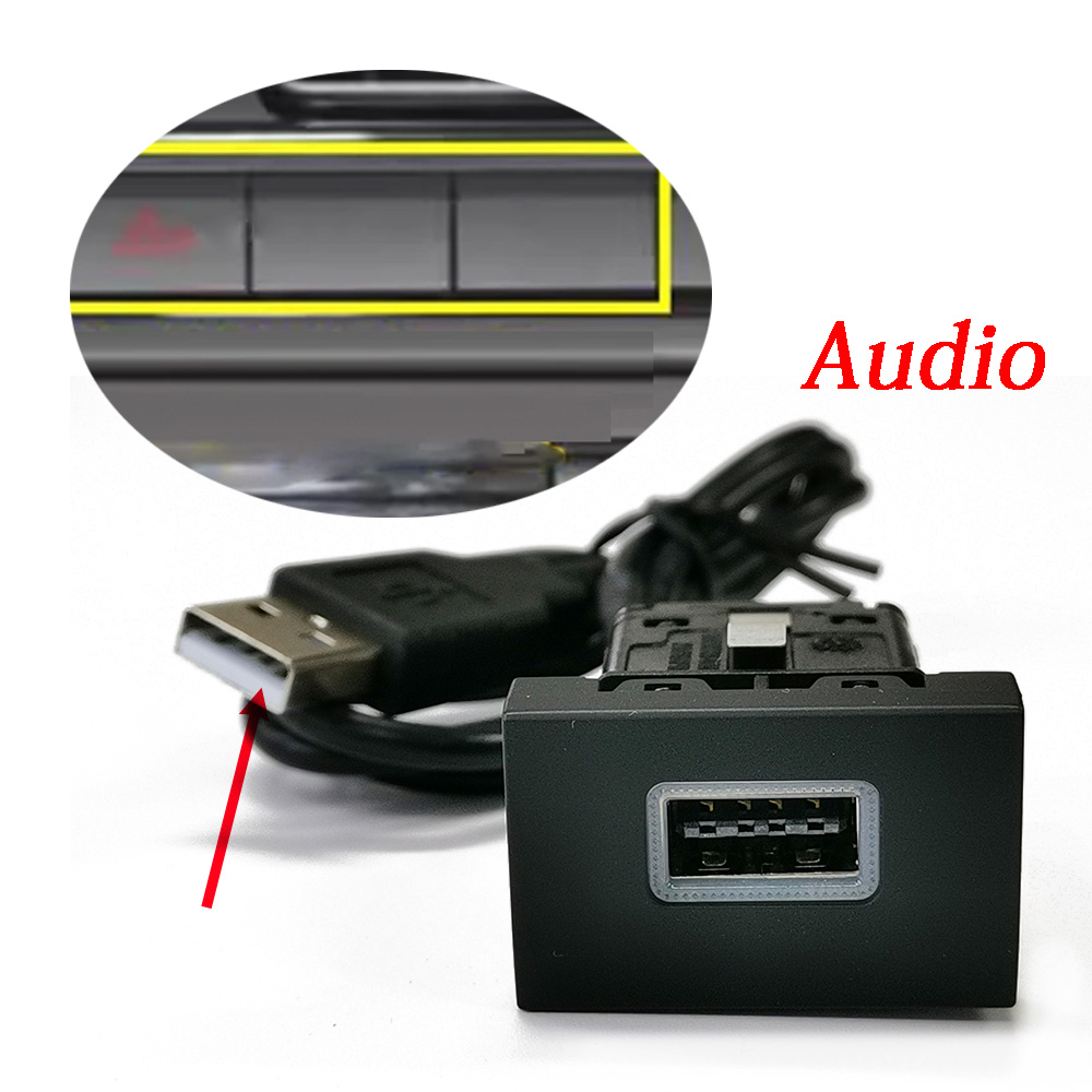 1PC Car USB Input Adapter Sock - đánh giá và giá Audio Interface
