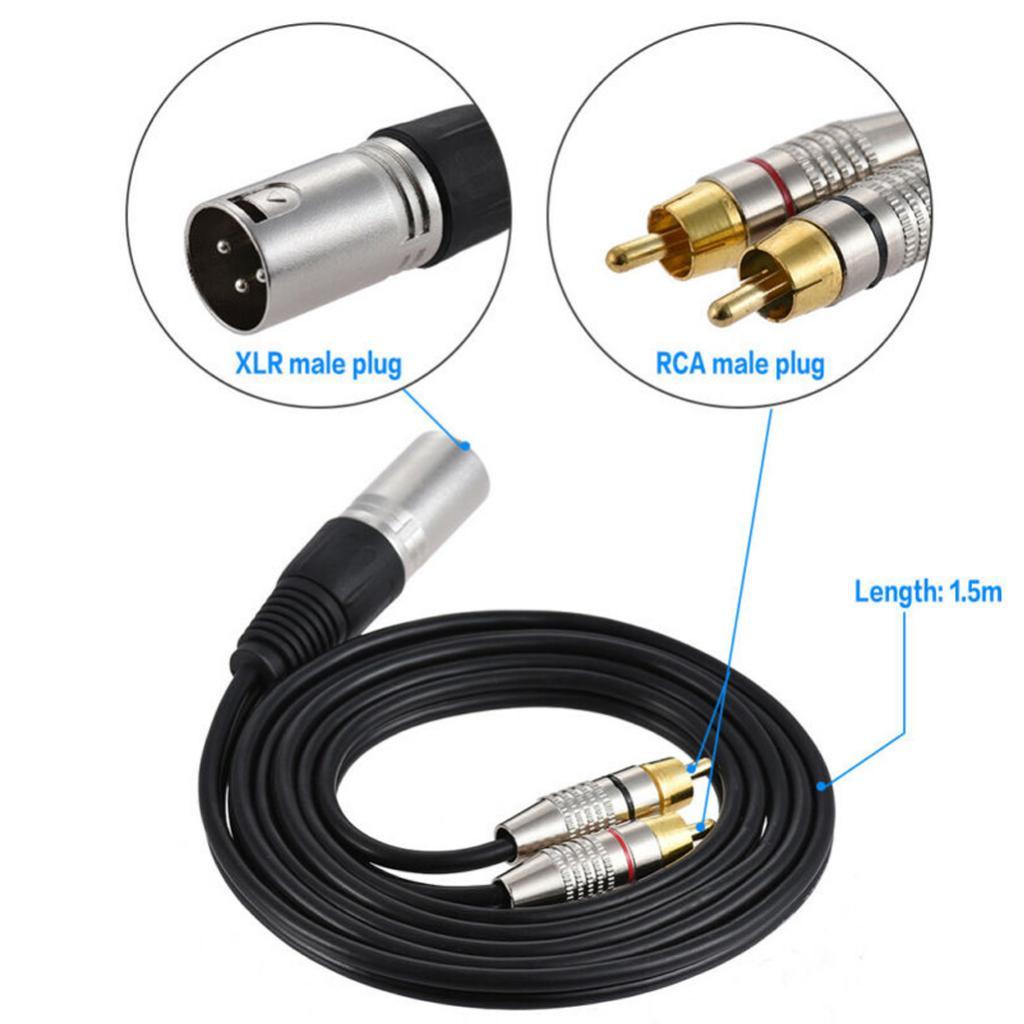 XLR Audio Splitter Cable to Rc - đánh giá và giá Audio Cable Rca