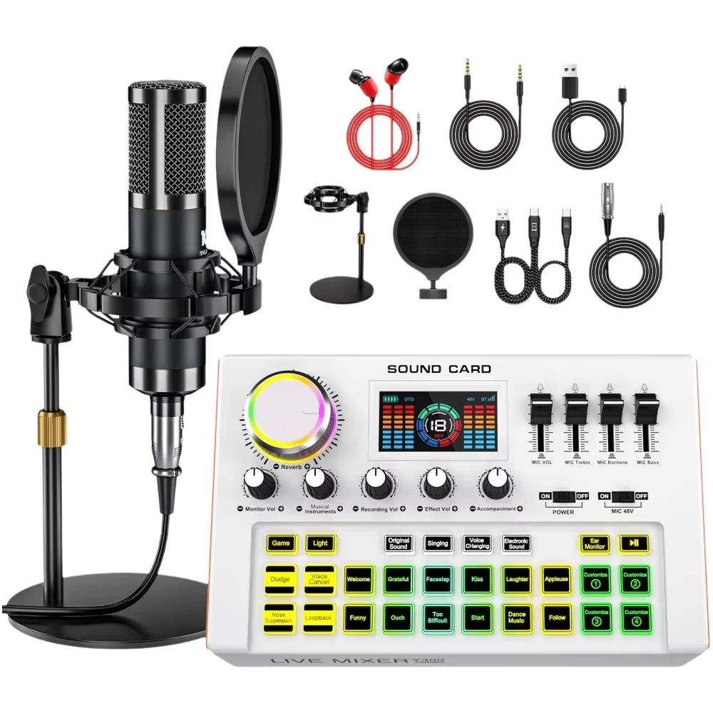 Tenlamp Podcast Equipment Bund - đánh giá và giá Condenser Microphone Kit