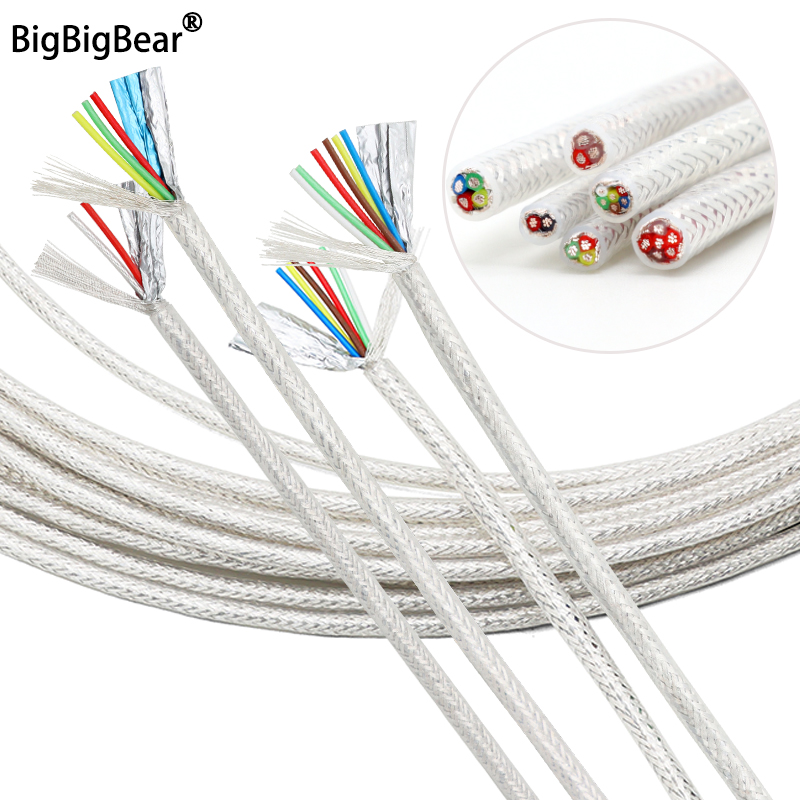 1/5/10m FEP Shielded Wires 2 3 - đánh giá và giá Audio Jumper Wire