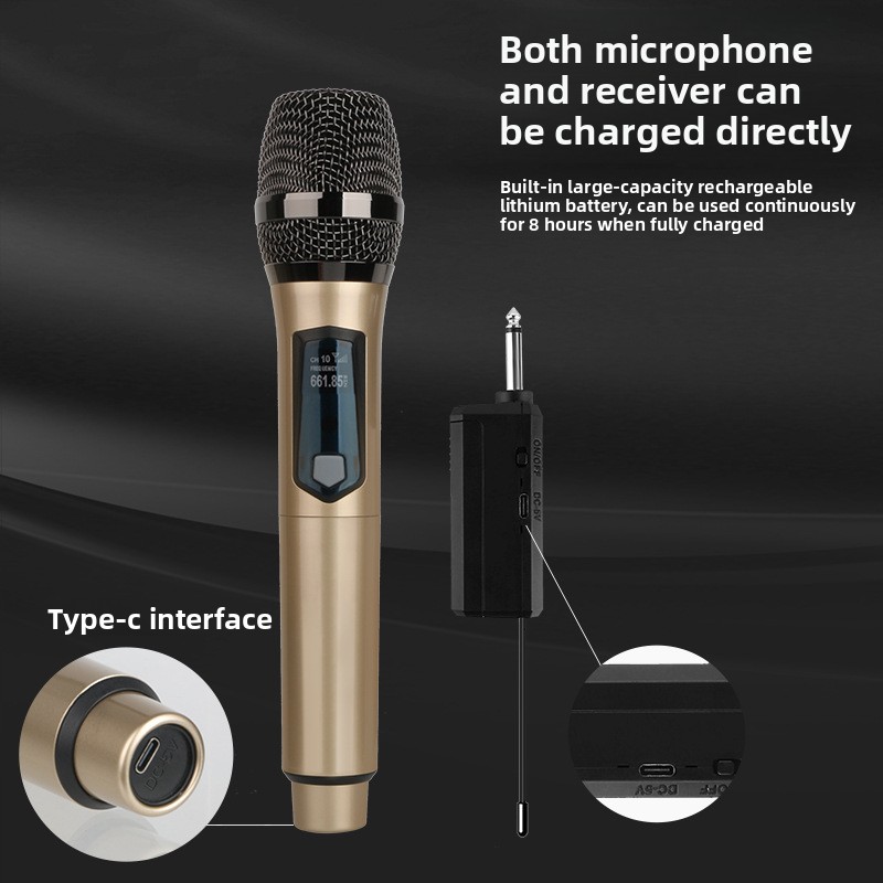 Wireless Microphone 2 Channels - đánh giá và giá Ribbon Microphone