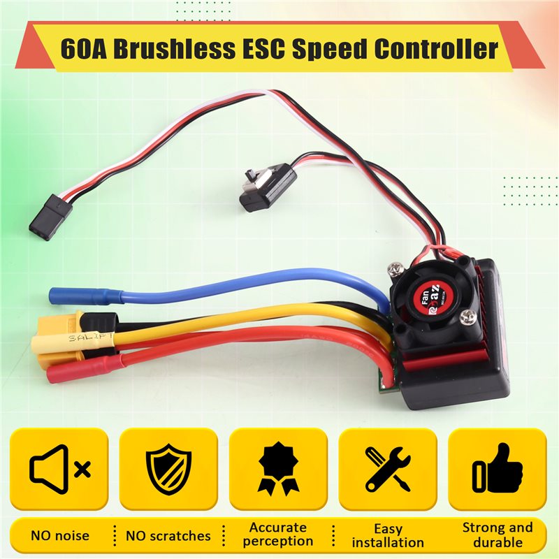 AINY-60A Brushless ESC Speed C - đánh giá và giá Banana Plug
