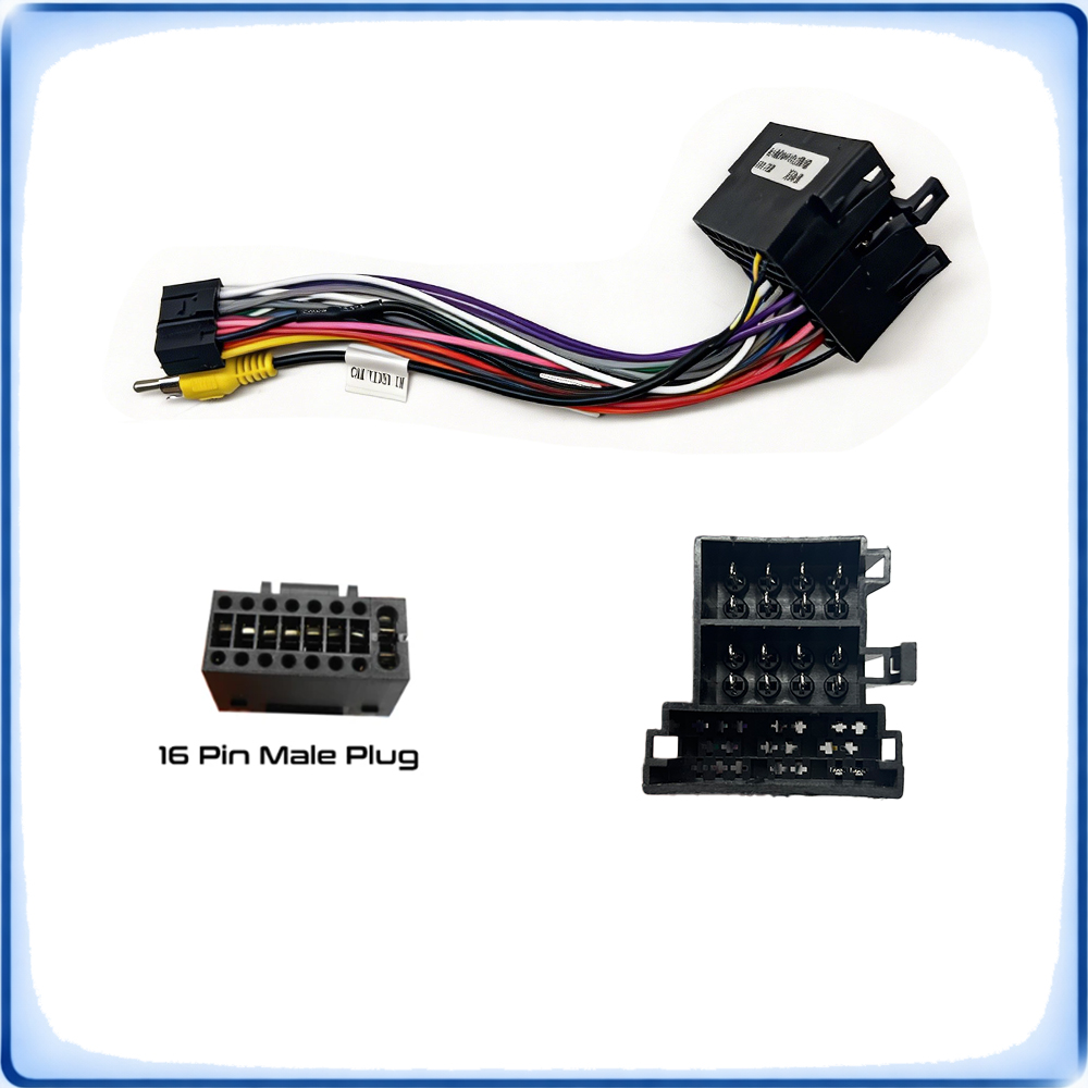 ISO to 16Pin Car Radio Wiring  - đánh giá và giá Audio Cable Rca