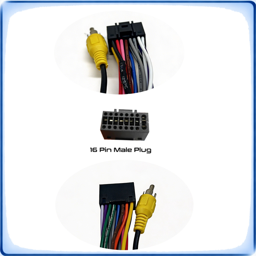 ISO to 16Pin Car Radio Wiring  - đánh giá và giá Audio Cable Rca