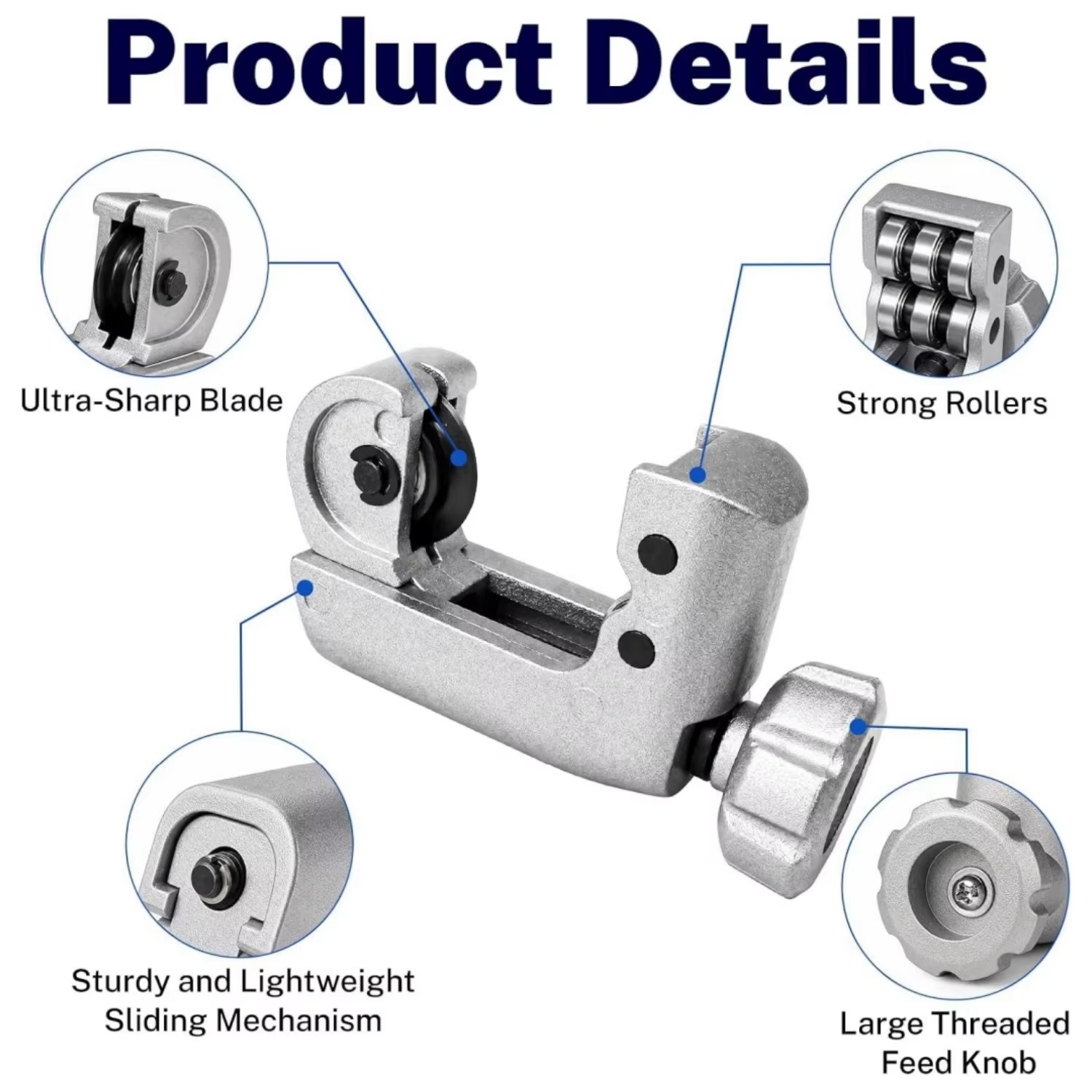 4-28MM Bearing Pipe Cutter Stu - đánh giá và giá Knob Aluminum