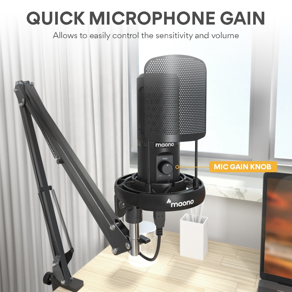 MAONO Professional Microphone  - đánh giá và giá Condenser Microphone Kit