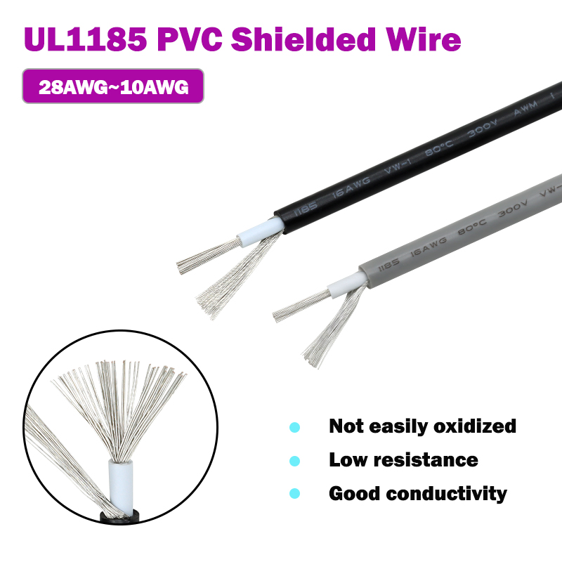 1~10M UL1185 PVC Shielded Wire - đánh giá và giá Audio Jumper Wire