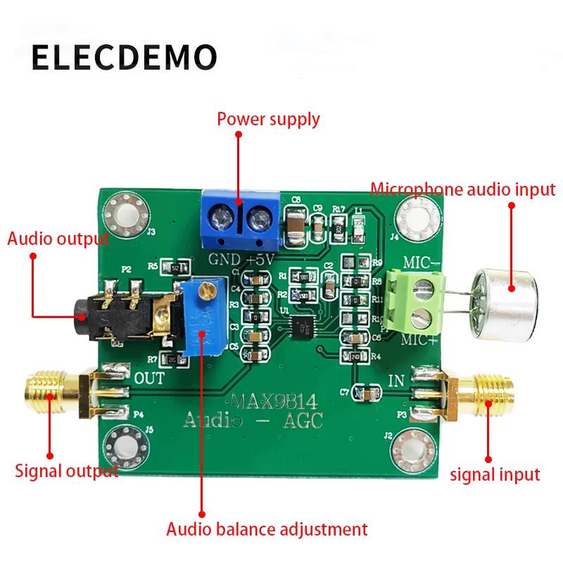 Electret Mic AGC Amplifier Mod - đánh giá và giá Audio Amplifier Board