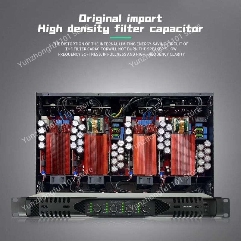 Digital Amplifier 4 * 2000W 4- - đánh giá và giá Class D Amplifier