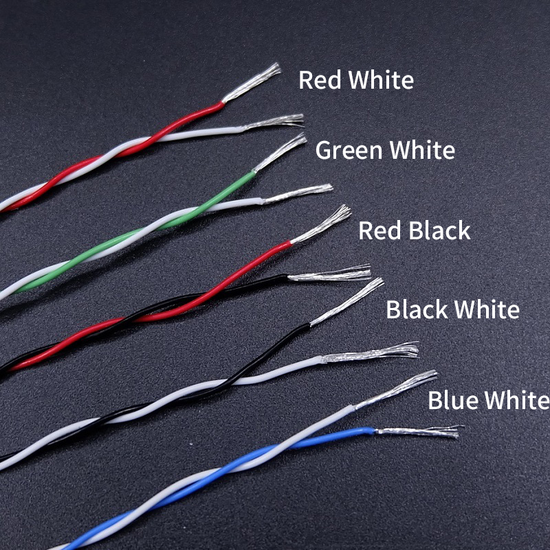 2M/10M 2pins PTFE Wire 30/26/2 - đánh giá và giá Audio Jumper Wire