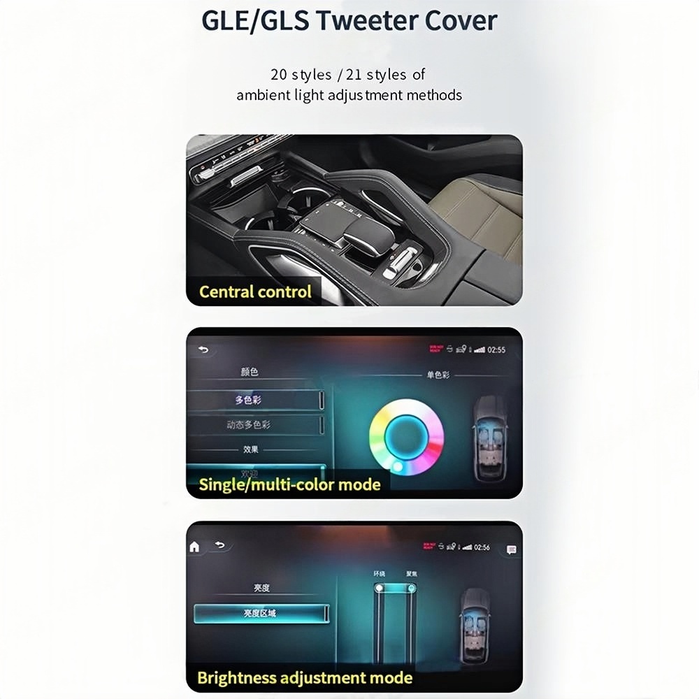 64 Colors LED For Mercedes Ben - đánh giá và giá Tweeter