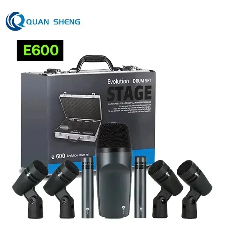 In stock  E600 Drum Microphone - đánh giá và giá Condenser Microphone Kit