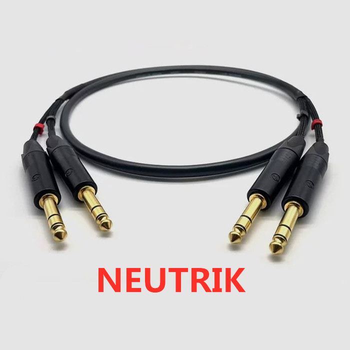 1 meter 11 NEUTRIK 6.35mm TRS  - đánh giá và giá Trs Cable