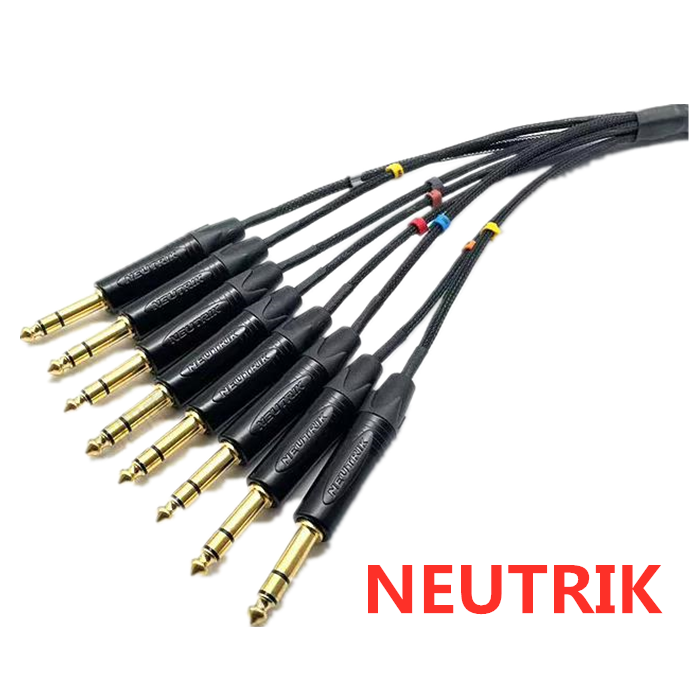 1 meter 11 NEUTRIK 6.35mm TRS  - đánh giá và giá Trs Cable