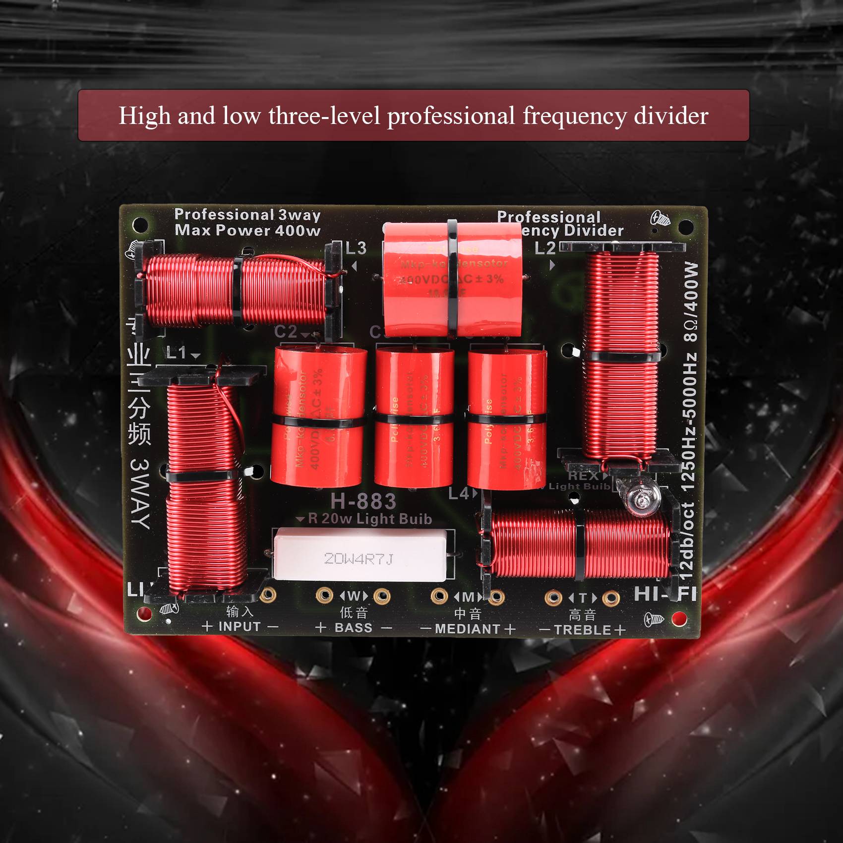Excellent-400W 3 Way Crossover - đánh giá và giá Speaker Crossover