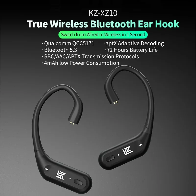 KZ XZ10 Bluetooth 5.3 Earphone - đánh giá và giá Headphone Parts