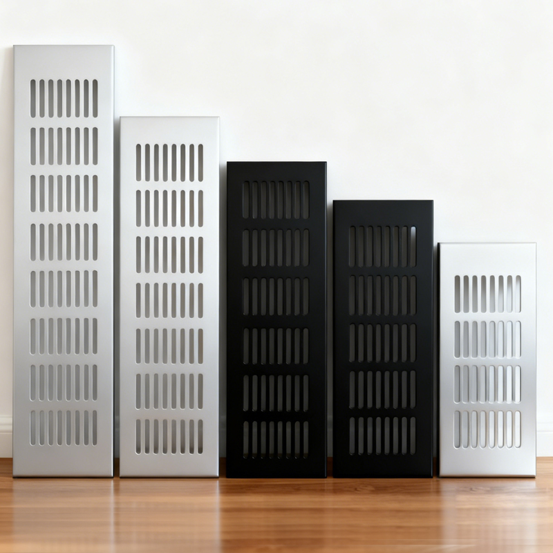 50/80mm Wide Vents Perforated  - đánh giá và giá Ventilation Grille Aluminum