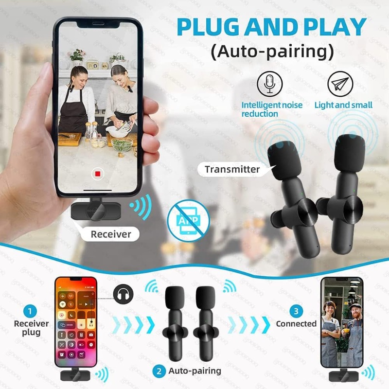 Wireless Lavalier Microphone f - đánh giá và giá Condenser Microphone Kit