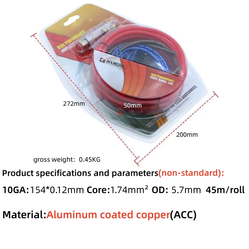 1200W Car Audio Wiring Kit 10G - đánh giá và giá Audio Jumper Wire