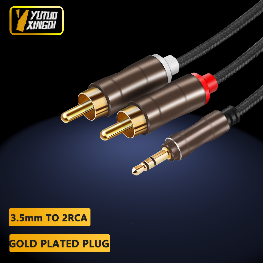 3.5 mm To 2RCA Double Lotus Au - đánh giá và giá Audio Cable Rca