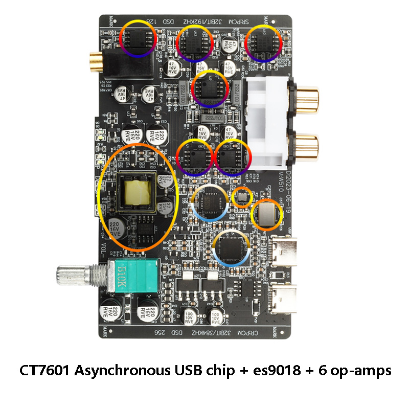 Mini HIFI Audio Decoder ES9018 - đánh giá và giá Es9018 Dac